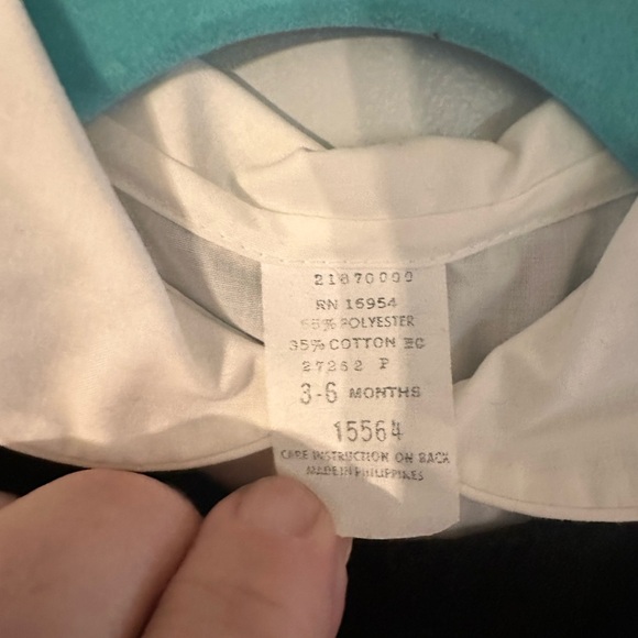 Velvet Vintage Train Jon Jon with Peter Pan Collared Shirt Snaps between legs - Picture 4 of 5